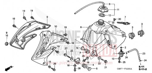 RESERVOIR A CARBURANT CR85RB3 de 2003